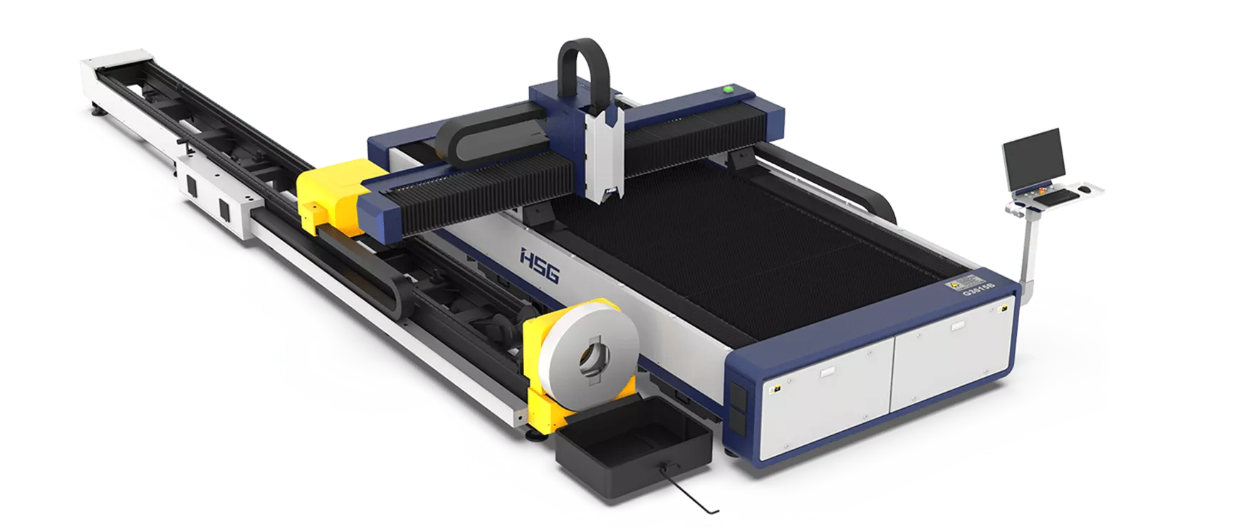 HSG Compact-size Single Platform Fiber Laser Cutting Machines 