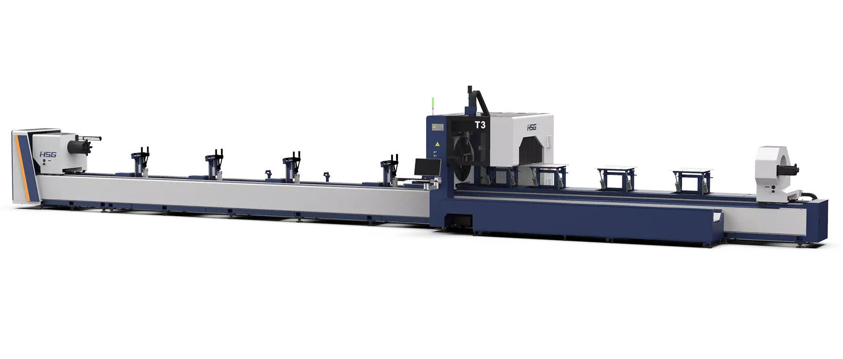 Three-chuck Heavy-duty Tube Laser Cutting Machines 