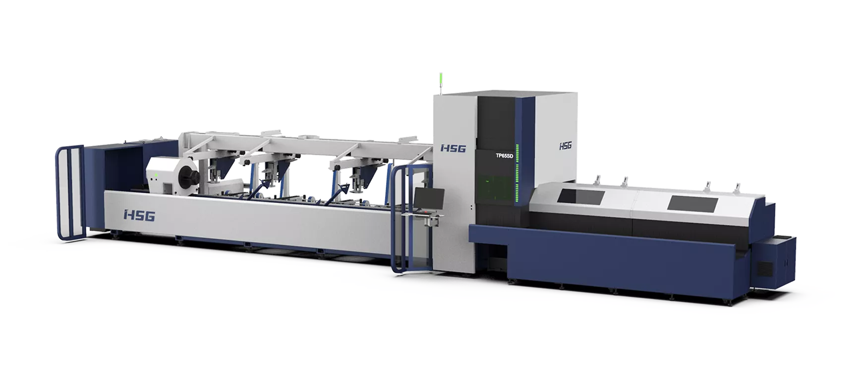 HSG Flagship Series Compound Tube Fiber Laser Cutting Machines With Drilling and Tapping